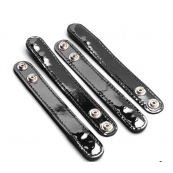 Safariland 4 Pack Plain Leather Keepers- Hidden Snap