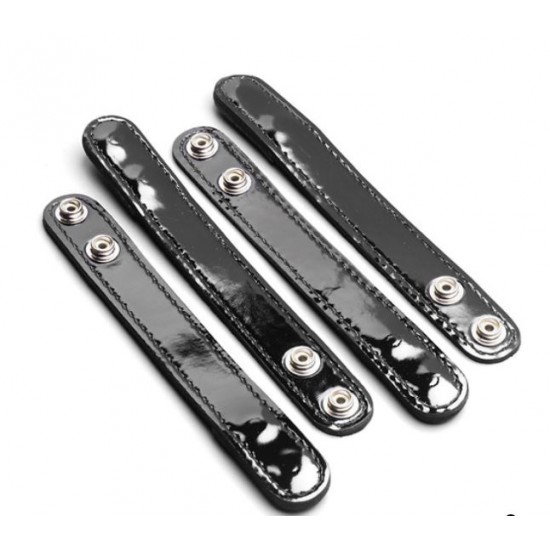 Safariland 4 Pack Plain Leather Keepers- Hidden Snap